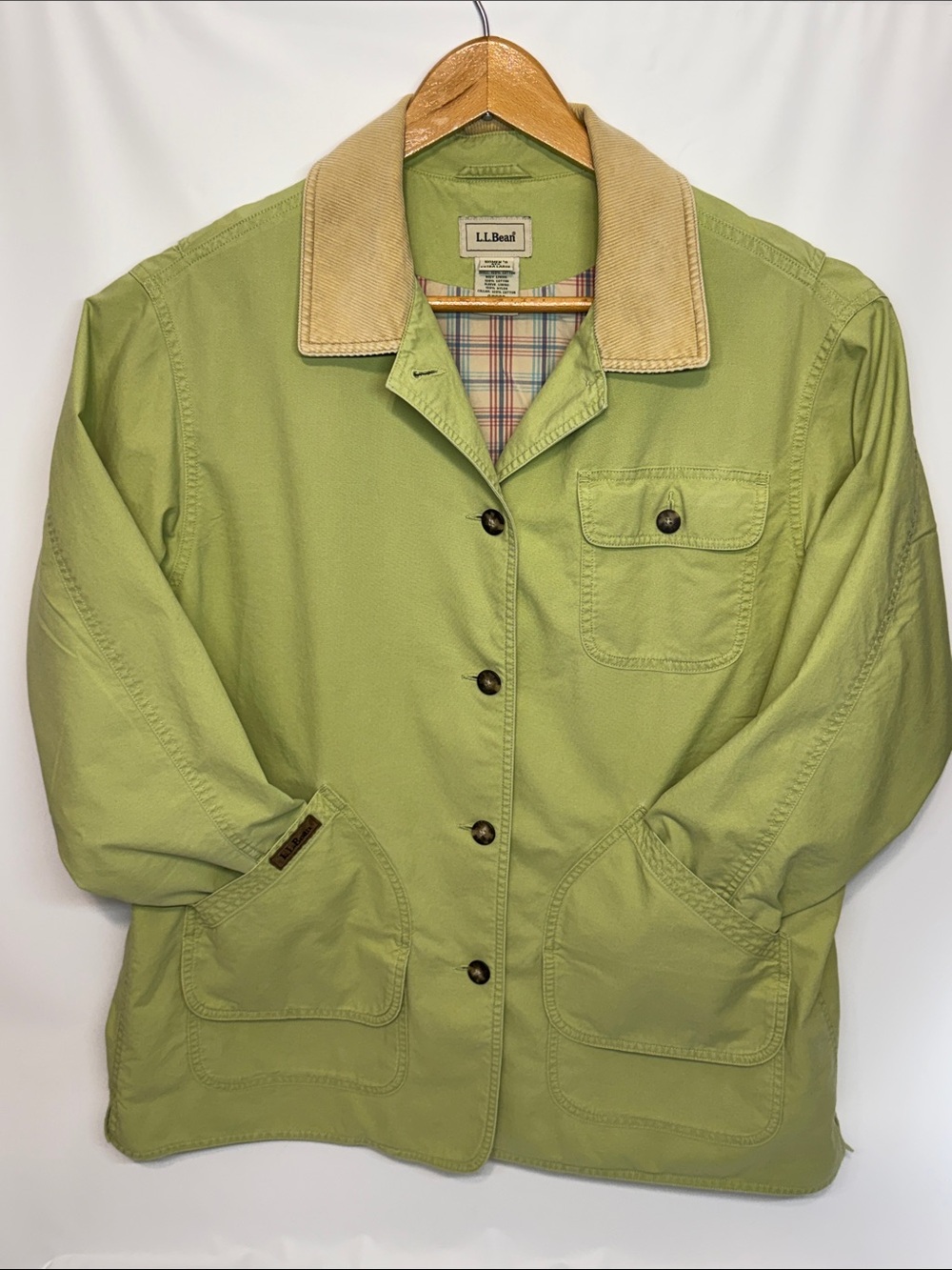Vintage L.L. Bean Lightweight Field / Barn Jacket in Faded Sage Green